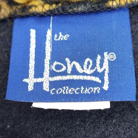 Vintage Honey Leopard Faux Fur Trim Black Cape - Picture 5 of 6